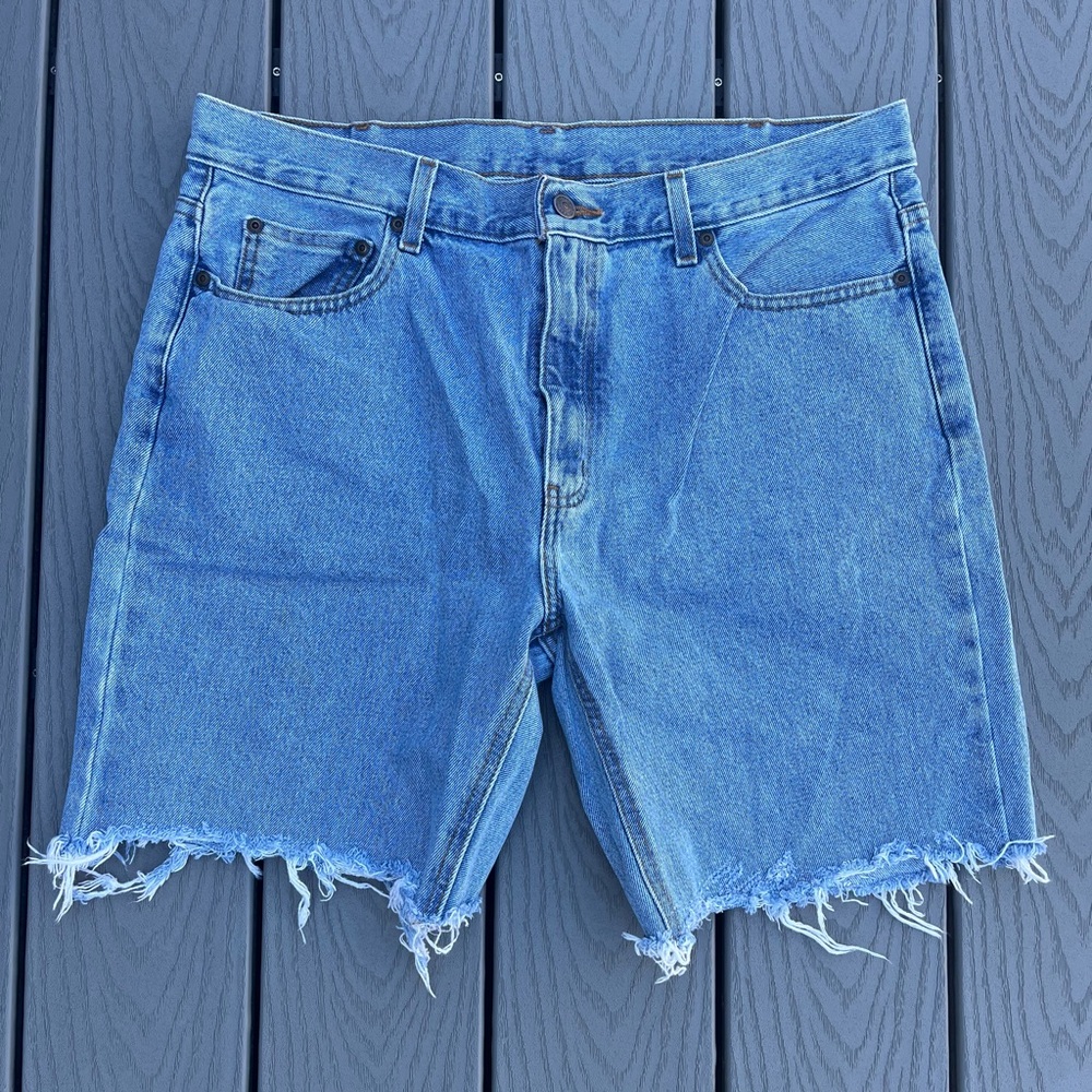 Cutoff Jean Shorts Size 10 - Picture 1 of 4